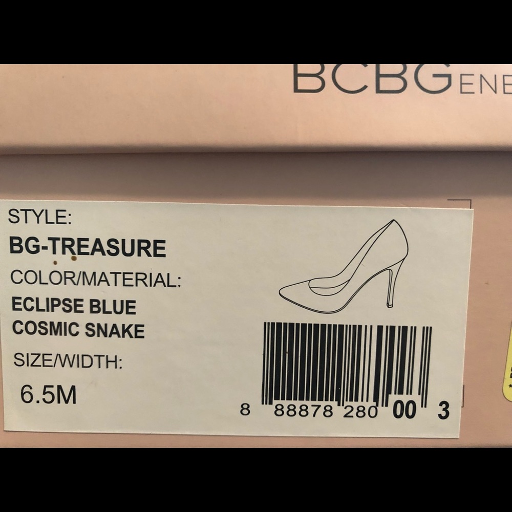 BCBG Snakeskin Heels